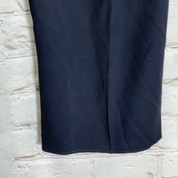 NWT Calvin Klein Navy Wool Unhemmed Trousers Mens - Picture 5 of 6